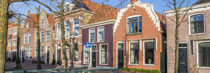 Straat in Franeker centrum
