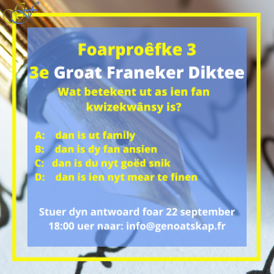 3e Groat Franeker Diktee Foarproêfke 3