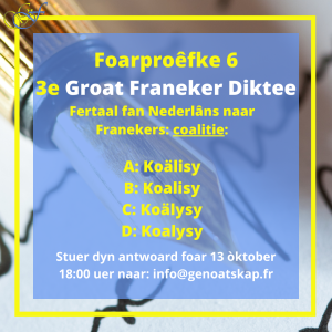 3e Groat Franeker Diktee Foarproêfke 6