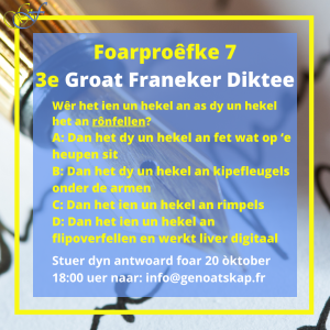 Foarproêfke 7 3e Groat Franeker Diktee