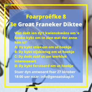 Foarproêfke 8 - 3e Groat Franeker Diktee